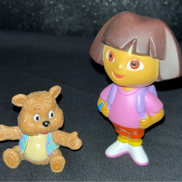 Dora the Explorer and Osito Figure Toy Vintage Nickelodeon Viacom - Picture 2 of 3